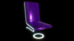 SCI-FI CHAIR object, gamedev, props, floating, lo-fi, game, chair, sci-fi, futuristic