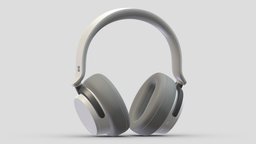 Microsoft Surface Headphone music, room, headset, style, wireless, studio, sound, musical, luxury, fashion, electronics, equipment, headphones, audio, vr, ar, record, dj, realistic, bluetooth, devices, metaverse, character, asset, game, 3d, pbr, low, poly, gear, on-ear