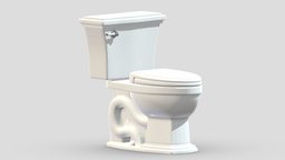 Eco Clayton Two-Piece Toilet room, modern, bathroom, bath, cast, shower, nexus, classic, toilet, tub, vr, ar, toto, rest, iron, freestanding, restroom, clayton, toilets, soaker, 3d, design, air, concept, interior, washlet, amies