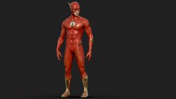 The Flash Rigged batman, heroes, dccomics, malecharacter, gamecharacters, theflash, dceu, reverseflash, character, gameready, 2023, lowwpoly