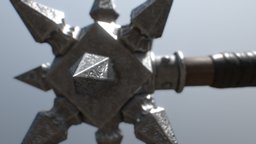 Engraved Mace melee, engraved, mace, middleages, weapon, pbr, lowpoly, gameasset