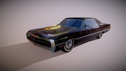 Chrysler 300 gangster, chrysler, game, vehicle, pbr, lowpoly, car, gameready