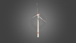 Wind turbine wind, turbine, logistics, unreal-engine, wind-turbine, unity, low-poly, industrial