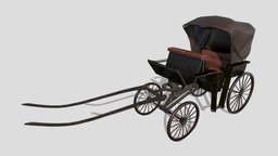 Carriage victorian, medieval, cart, drawn, old, carriage, horse, car