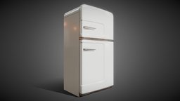 Retro Fridge 2 fridge, props-assets, environment-assets, props-game, realtimeasset, fridgemodel, gameasset, fridge-household