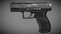 Walther 9mm PPQ walther, combat, pistol, game-asset, aaa-game-model, walther-ppq, gun, war