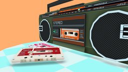 Stereo Radiocassettenrecorder 