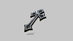 Cross cross, assets, pack, midpoly, ww1, colour, necklace, ukraine, grimreaper, shinny, axe-weapon, weapon, glass, game, black