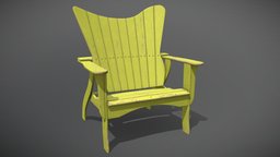 Wooden Beach Chair wooden, beach, substancepainter, substance, chair