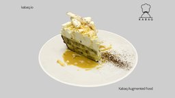 Banana Cake from Tavern62 food, cake, remake, kabaq, realitycapture, 3dsmax