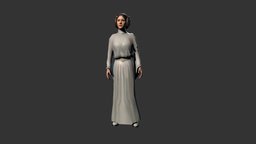 Princess Leia exhibit, museum, exhibits, unity, unity3d, starwars