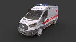 ambulance car police, vehicles, ambulance, doctor, pack, fire, models, mercedes, mercedes-benz, 3d, vehicle, car