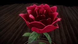 The Rose flora, flower, garden, flowers, rose, rig, beautyandthebeast, glass, animation, animated, rigged, bones, therose, noai