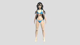 Mara bikini-girl, girl, anime, wifu, beachofarena