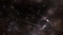sputnik satellite, chrome, first, sputnik, space