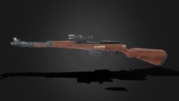 Walther 41(M) wwii, walther, sniper, game-asset, 4096x4096, rzyas, walther-41-m, old-sniper, gewehr-41-m