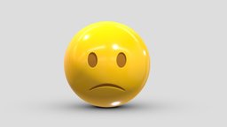 Apple Slightly Frowning Face face, set, apple, messenger, smart, pack, collection, icon, vr, ar, smartphone, android, ios, samsung, phone, print, logo, cellphone, facebook, emoticon, emotion, emoji, chatting, animoji, asset, game, 3d, low, poly, mobile, funny, emojis, memoji