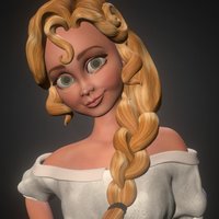 Cartoon Girl Marie 3dart, pixar, tangled, disney, frozen, motherhulda, meikearts, meikeschneider, character, girl, cartoon