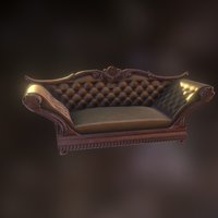 Victorian Sofa victorian, sofa, couch, substancepainter, substance, highpoly