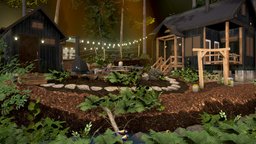 DAE Diorama forest, diorama, howest, props-assets, tinyhouse, howestdae, studentwork