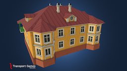 House series 1-205-6 high version 2010-s ussr, typical, ukraine, citiesskylines, stalin, soviet-architecture, architecture, low-poly, game, lowpoly, gameasset