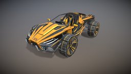 Racing Buggy game asset buggy, futuristic-vehicle, substancepainter, substance, racing, car