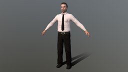 Male LowPoly (Rigged) boy, people, child, woman, character, girl, man, female, male