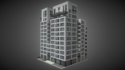 Rose Condominiums (Cities Skylines Assets) tower, residential, citiesskylines, architecture, gameasset, building, jp-regularcollection, jorgepuerta