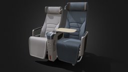 AR Seat plane Z5 airplane, seat, 3d, model, plane, animation, industrial