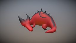 Sleeping Dragon Animation low-poly-model, low-poly-art, fantasycreature, low-poly-character, animal, animated, dragon