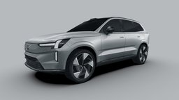 Volvo EX90 2024 suv, european, luxury, transport, urban, volvo, ev, swedish, crossover, phototexture, 5-door, all-electric, low-poly, vehicle, lowpoly, car, mid-size, ex90, volvo-ex90