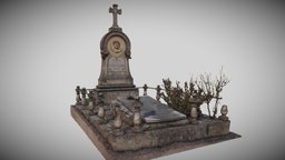 D. Francisco Llopis Boronat Family Grave (1887) graveyard, spain, tombstone, antique, gravestone, grave, jesus, relief, old, fotogrametria, tumba, cementerio, pantheon, alcoy, alcoi, jesus-christ, photogrammetry, 3dscan, tomb