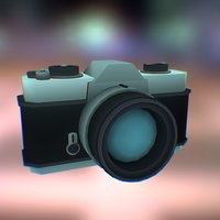 Camera camera, reflex, vertexcolor, lowpoly