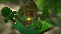 Russian hut trees, scene, fireplace, autodesk, forest, toon, videogame, scenery, country, russian, mushrooms, hut, oldplace, prisma, neuroweb, unity, photoshop, texture, lowpoly, gameart, house, stylized, fantasy, village, modelling, environment