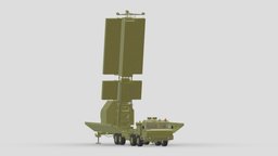 55Zh6ME Nebo M RLM-S L-Band Radar System truck, printing, m, russian, vr, ar, russia, me, print, radar, printable, integrated, anti-aircraft, vhf, uhf, 3d, mobile, military, nebo, rlm, rlm-me, nebo-m, multi-functional, 55zh6me, syste, multi-band