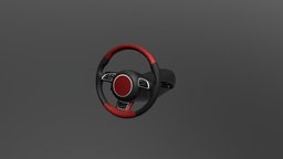 Steering Wheel wheel, steering-wheel, low, poly, car