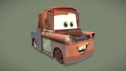 Cars Mater fan-made toy (3D printable) cars, pixar, 3dprinted, mate, 3dprinting, impresion, impresion3d, downloadable, car