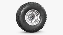 OFF ROAD WHEEL AND TIRE 3 wheel, rim, truck, tire, suv, 4x4, 4wd, offroad, racing