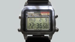 Casio Watch time, hd, photorealistic, new, detailed, wristwatch, casio, 2021, watch, 3dee
