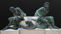 Four Captives_Richelieu wing Louvre bronze, louvre, statue, museum, captifs, art, man, male, sculpture