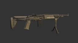 M14 EBR rifle, prop, m14, ebr, substancepainter, substance, weapon
