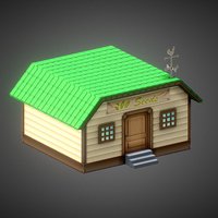 Seed Store town, farming, nofilter, handpainted, cartoon, game, lowpoly, mobile, building