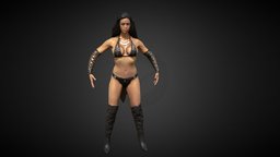 Warrior Woman in A Pose warrior, fighter, women, wild, tpose, woman-warrior, warrior-fantasy, apose, warrior-character