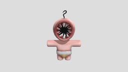Parasite Baby cute, baby, avatar, teeth, scary, stupid, vrchat, vr-ready, vrchat-model, unity, unity3d, funny, vrchatmodel