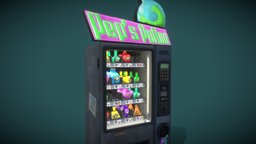 Pep’s Potion Machine #SketchfabWeeklyChallenge drink, prop, love, cyberpunk, 4k, toxic, machine, vendingmachine, healing, potion, elixir, sketchfabweeklychallenge, handpainted, asset, game, blender, stylized, fantasy, bottle, magic