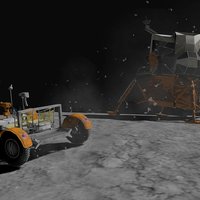 Apollo 15 VR moon, vr, cardboard, rover, apollo