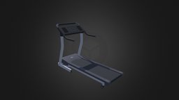 Treadmill gym, indoor, silver, treadmill, machine, running, workout, equipement, gymnastic, sport, black