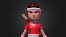 Ataru the ninja videogame, ninja, cartoon, 3dsmax, model, zbrush, animation