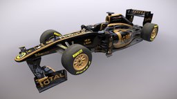 Lotus Renault F1 Car f1, formula1, renault, lotus, raytrace, 3dsmax, vehicle, car, noai