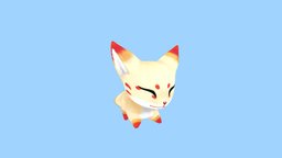Leaping Kitsune fox, kitsune, jumping, animated